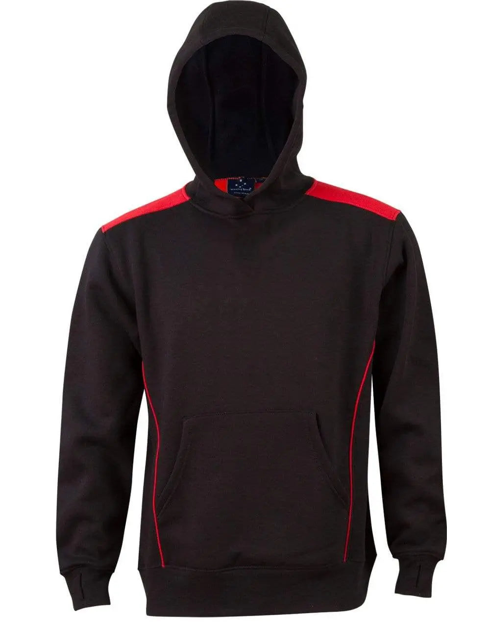 Winning Spirit Croxton Hoodie Kid's Fl19k Casual Wear Winning Spirit Black/Red 4K